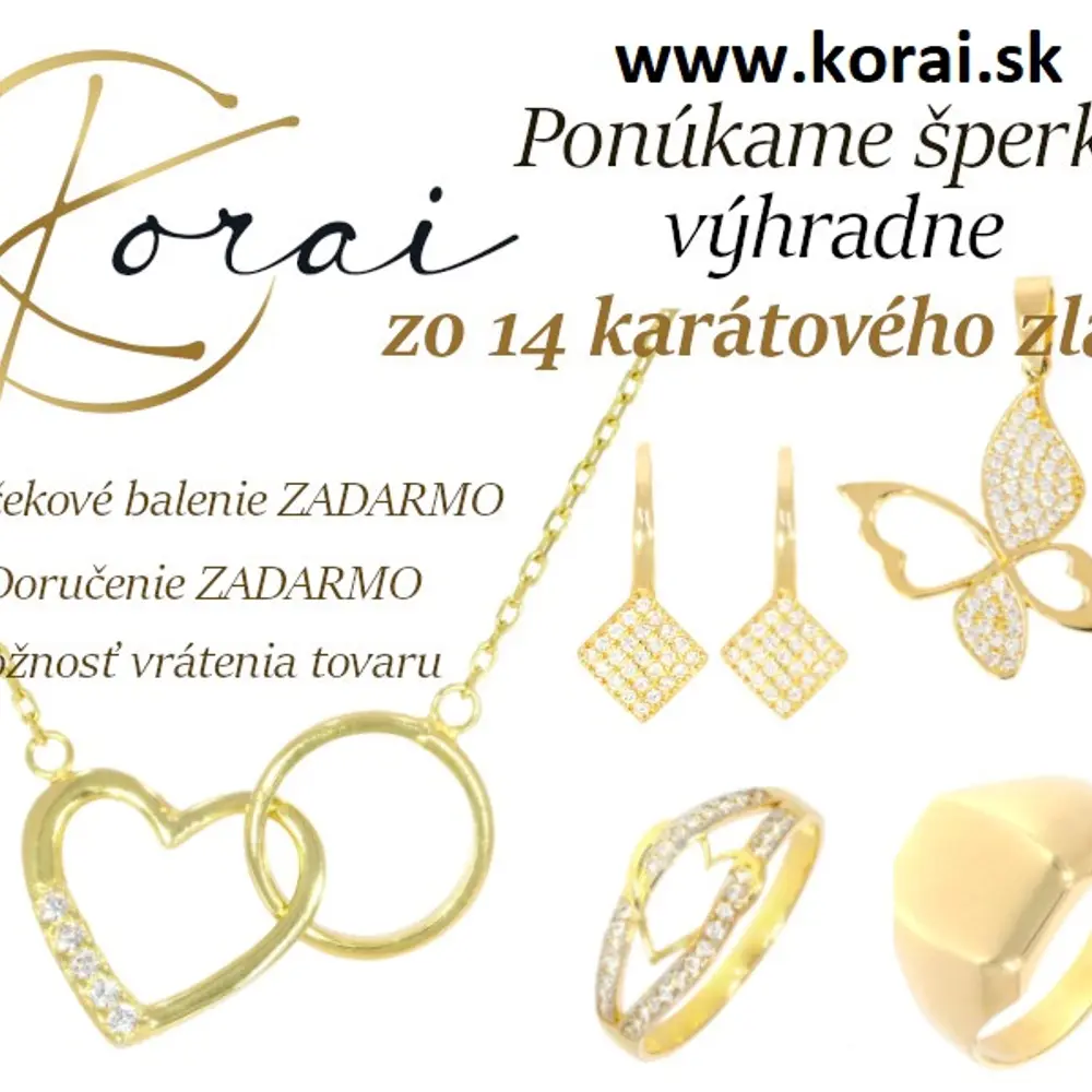 Zlaté náušnice Korai