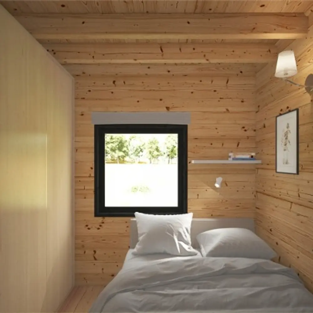 Dřevěný celoroční / rekreační domek 5 m x 7 m (35 m2)