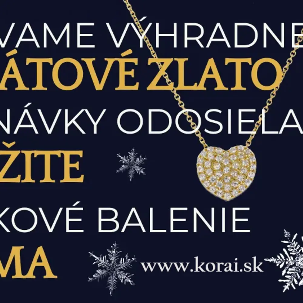 Zlaté šperky zo 14 karátového zlata Korai